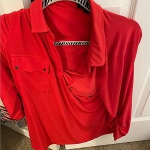Red blouse